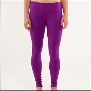 Lululemon Wunder Under Pant Reversible moonlight magenta